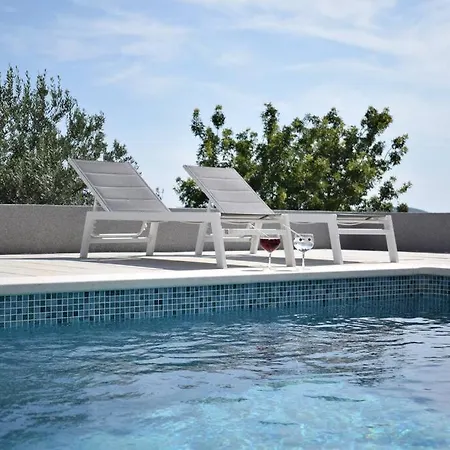 Lägenhet Luxury With Pool, Jacuzzi And Sea View Split *